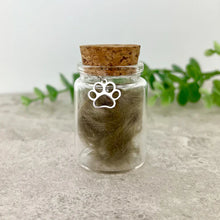 Load image into Gallery viewer, Pet Fur, Hair & Ashes Keepsake Bottle