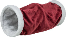 Load image into Gallery viewer, Christmas Red/White Fluffy Tunnel
