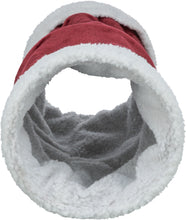 Load image into Gallery viewer, Christmas Red/White Fluffy Tunnel
