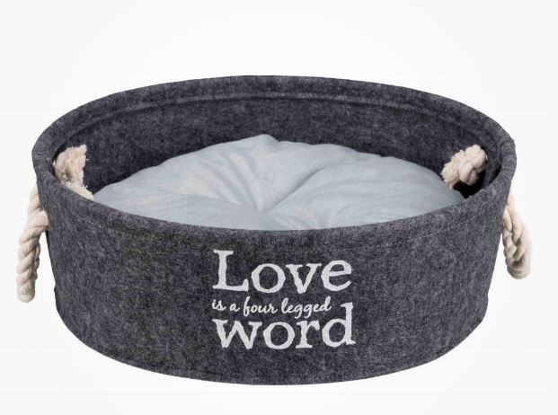 'Love is a 4 Legged Word' Basket Bed