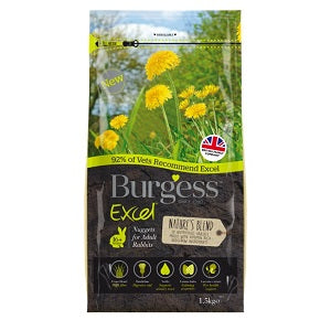 Burgess Excel Nuggets for Adult Rabbits bag 1.5kg.