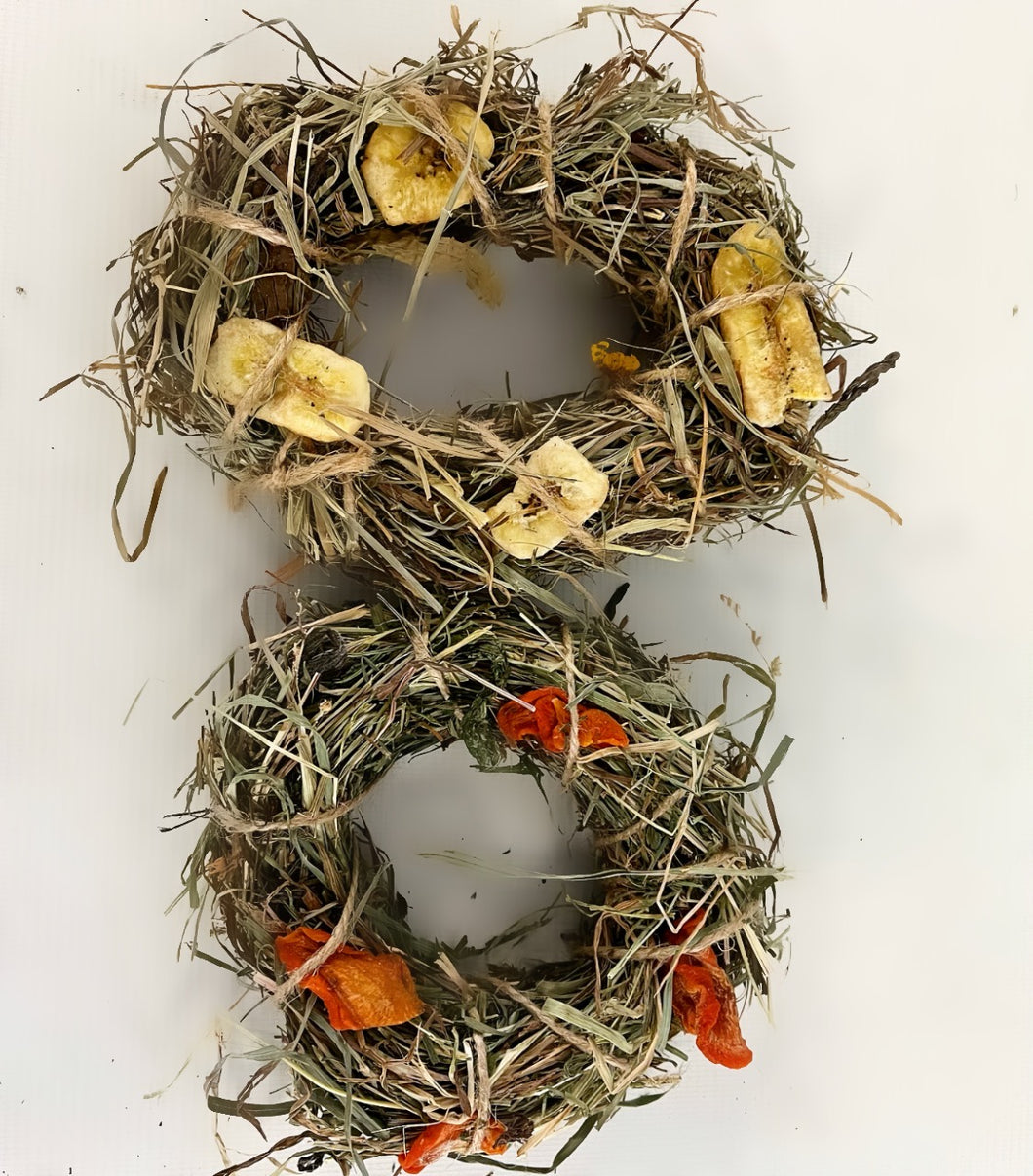 Topped Hay Wreath