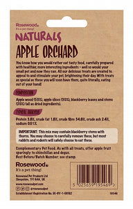 Naturals Apple Orchard label rear with product info.