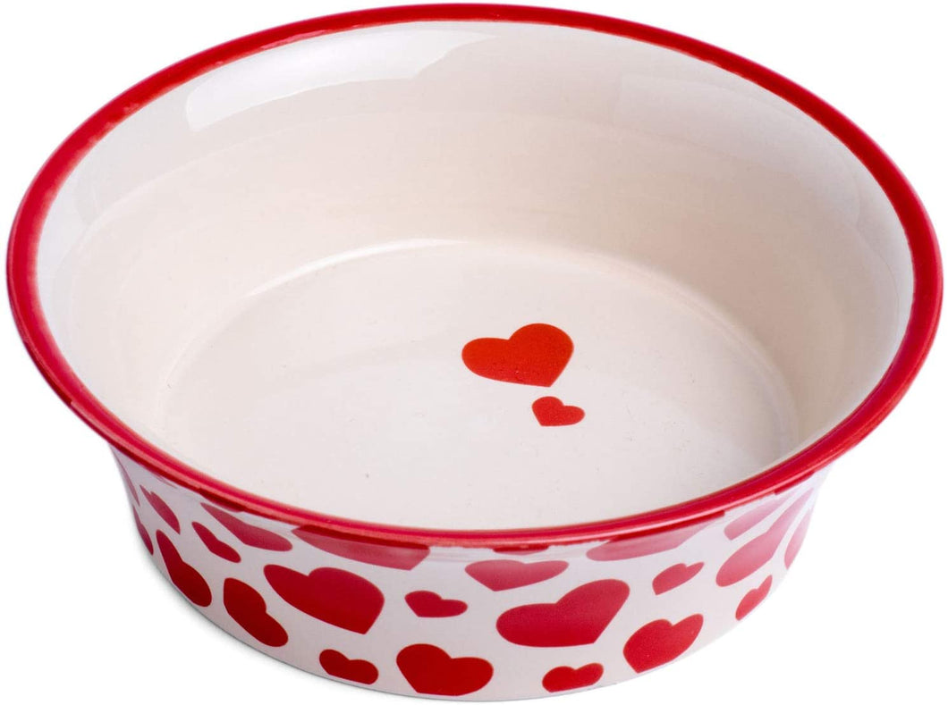 Ceramic Heart Print Bowl